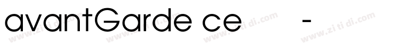 avantGarde ce粗体字体字体转换